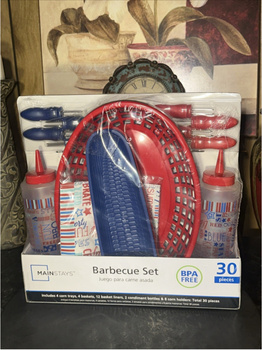 Mainstays 30 Piece Barbecue Set - New